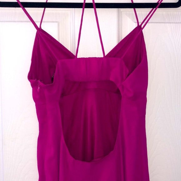 Express Fuchsia A-line Mini Dress - Picture 3 of 6